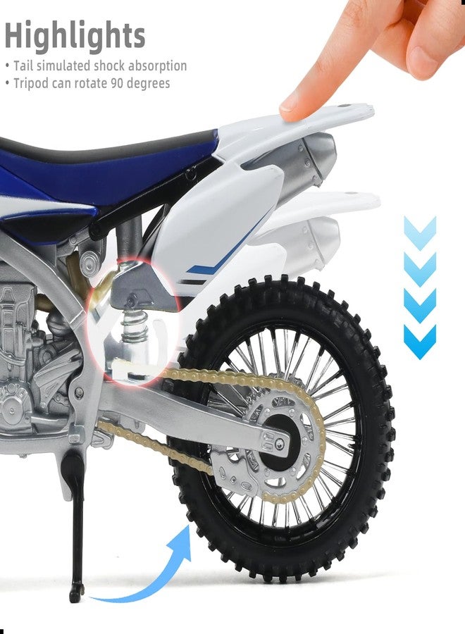 Risopen Dirtbike Toy Motorcycle Compatible for Yamaha YZ450F 1:12 Dirtbike Toy Motorcycle Model for Kid Age 8-14 - Image 4